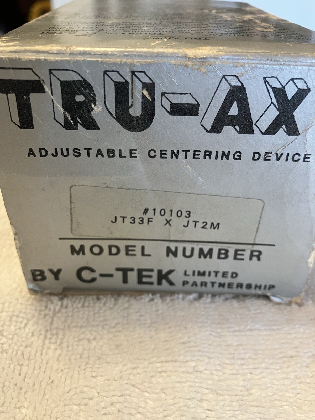 Tru-Ax Adjustable Centering Device Model Number # 10103