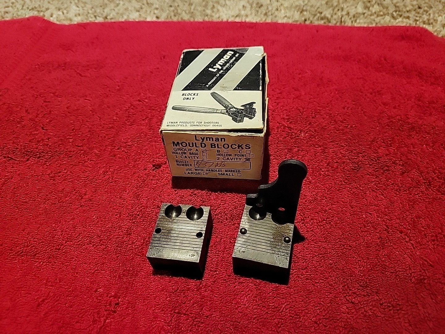 Double Lyman Ideal Bullet Mould Blocks Mold 437 639 Round Ball Reloading Ammo