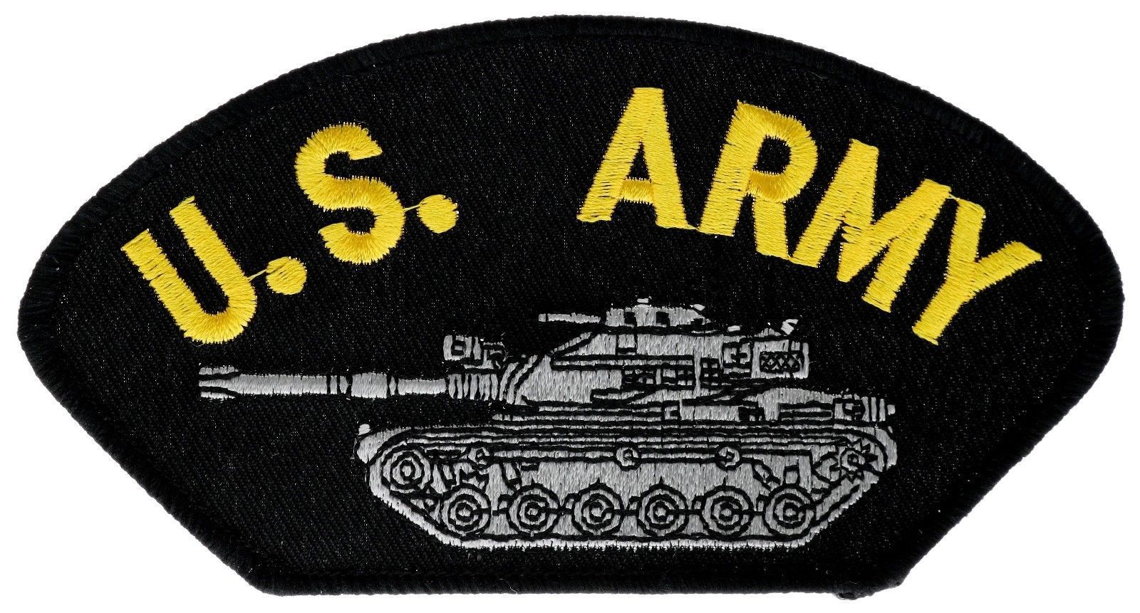 Abrams Army M-1 Tank Armored Division Iron on Hat Patch HFLB1333 F1D11L