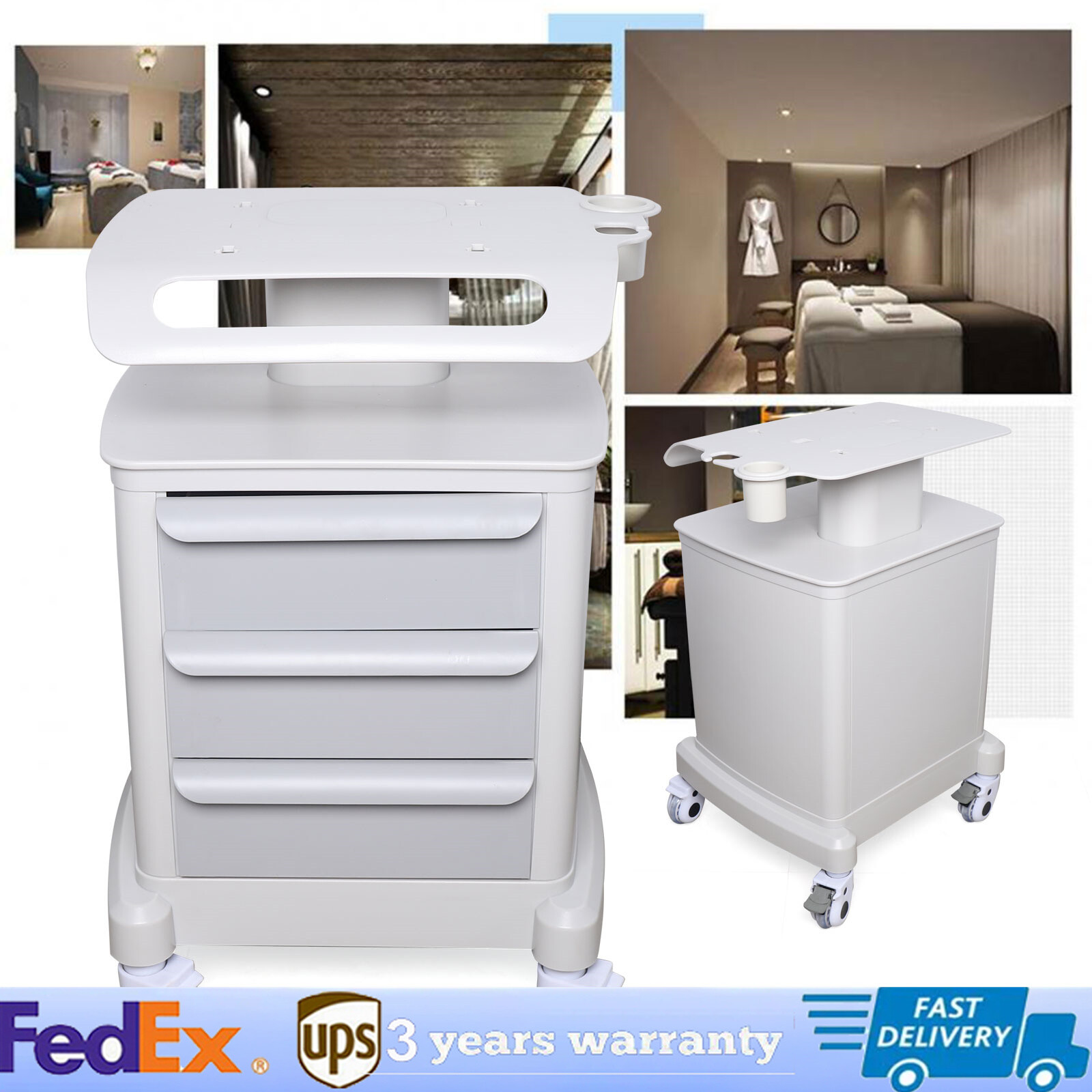 HOSPITAL MEDICAL TROLLEY MOBILE ULTRASOUND CART FIT ULTRASOUND IMAGING SCANNER~