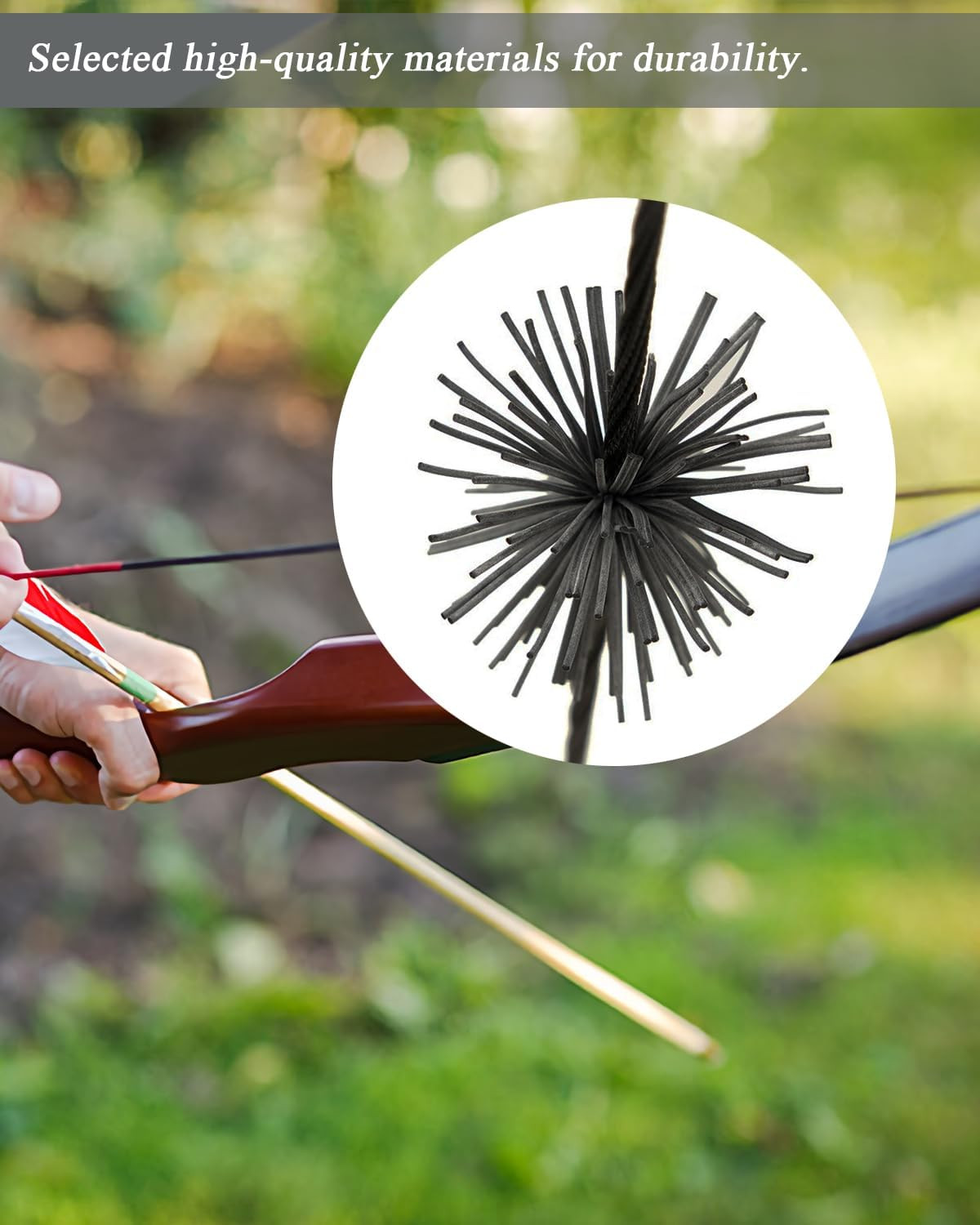 4 Pcs Bow String Whiskers Silencers Reduce String Noise and Vibration for Recurv