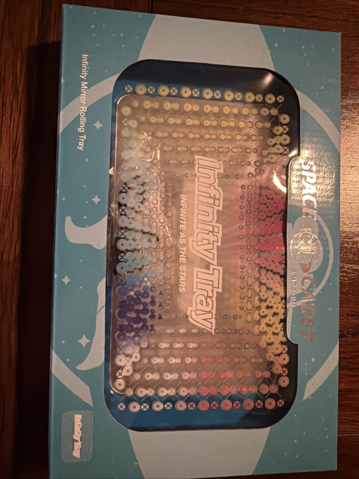 Infinity Mirror Rolling Tray