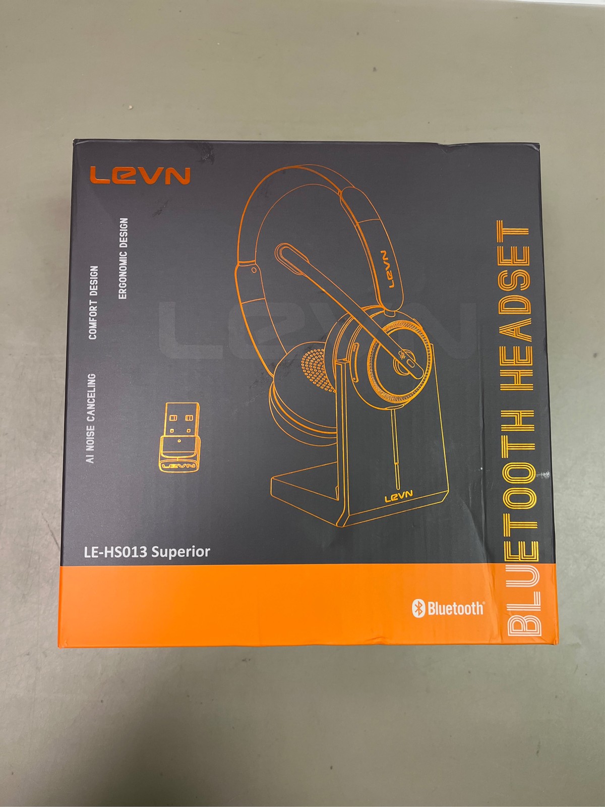 Wireless Headset with Mic for Work, Bluetooth Headset with Microphone (Noise Can