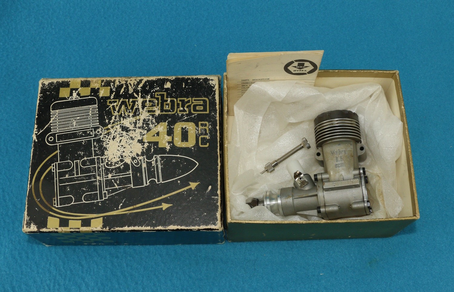 RC Model Airplane Engine Webra 40 1022 RC Boxed