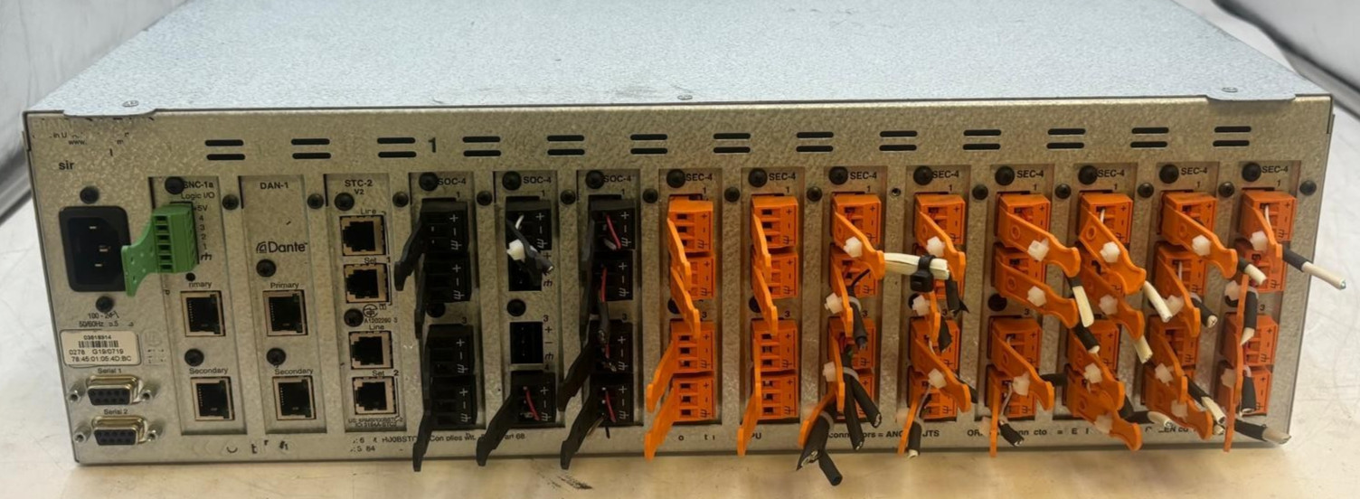 Biamp Tesira SERVER-IO w/ 14 Cards (Read Description)
