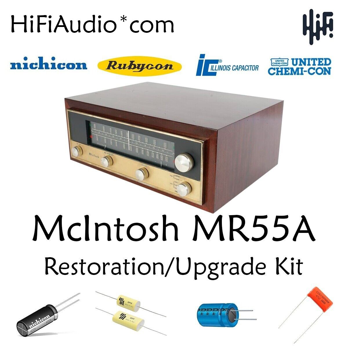 McIntosh MR55a tuner restoration recap repair service rebuild kit capacitor