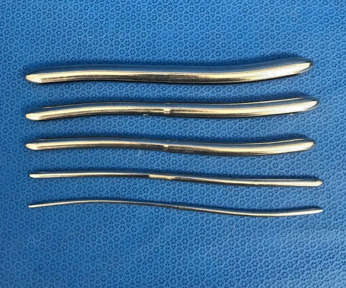 Set of 5 V. Mueller/Weck Dual Ended Hegar Uterine Dilators 141312111096543 OBGYN