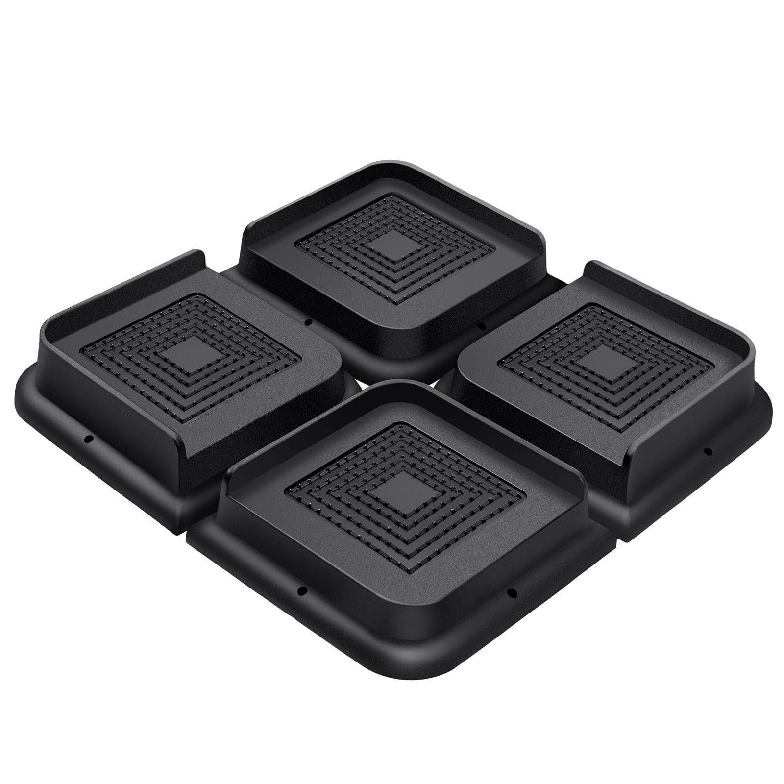 Heavy Duty Bed Risers 1 Inch Furniture Lifts Couch Sofa Table Black 4 PCS Set