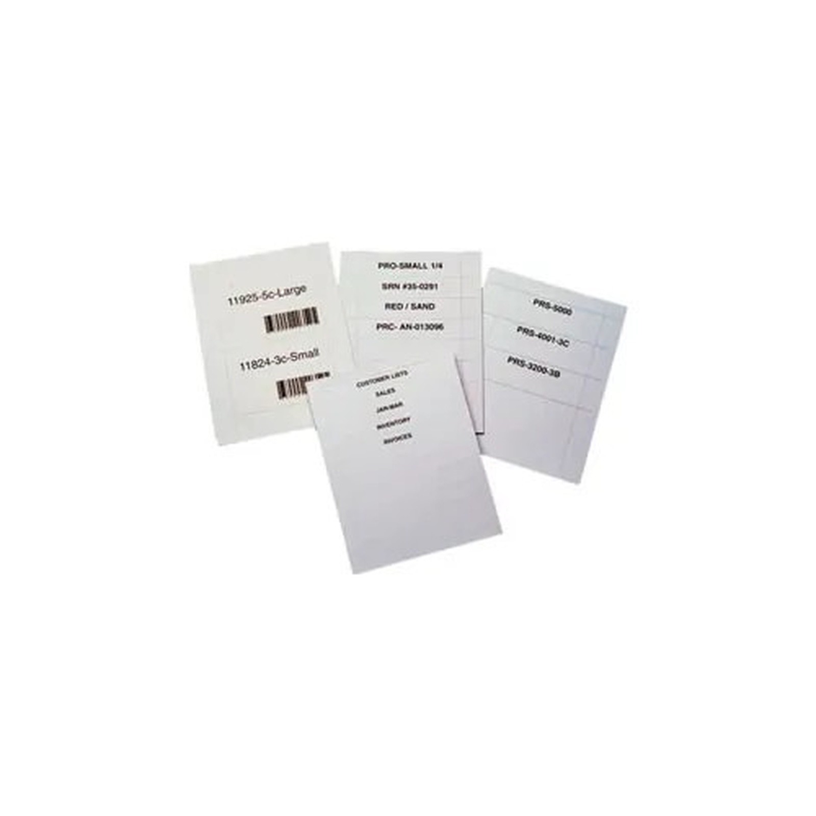 Laser Insert Sheets, Letter - Pref. 1-1/2" x 2-5/8" (900 pcs/pkg)