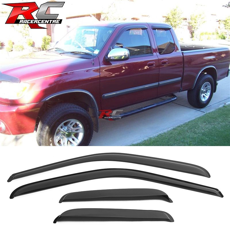 Fits 00-06 Toyota Tundra Extended Cab Pickup Window Visors 4Pc Set Acrylic