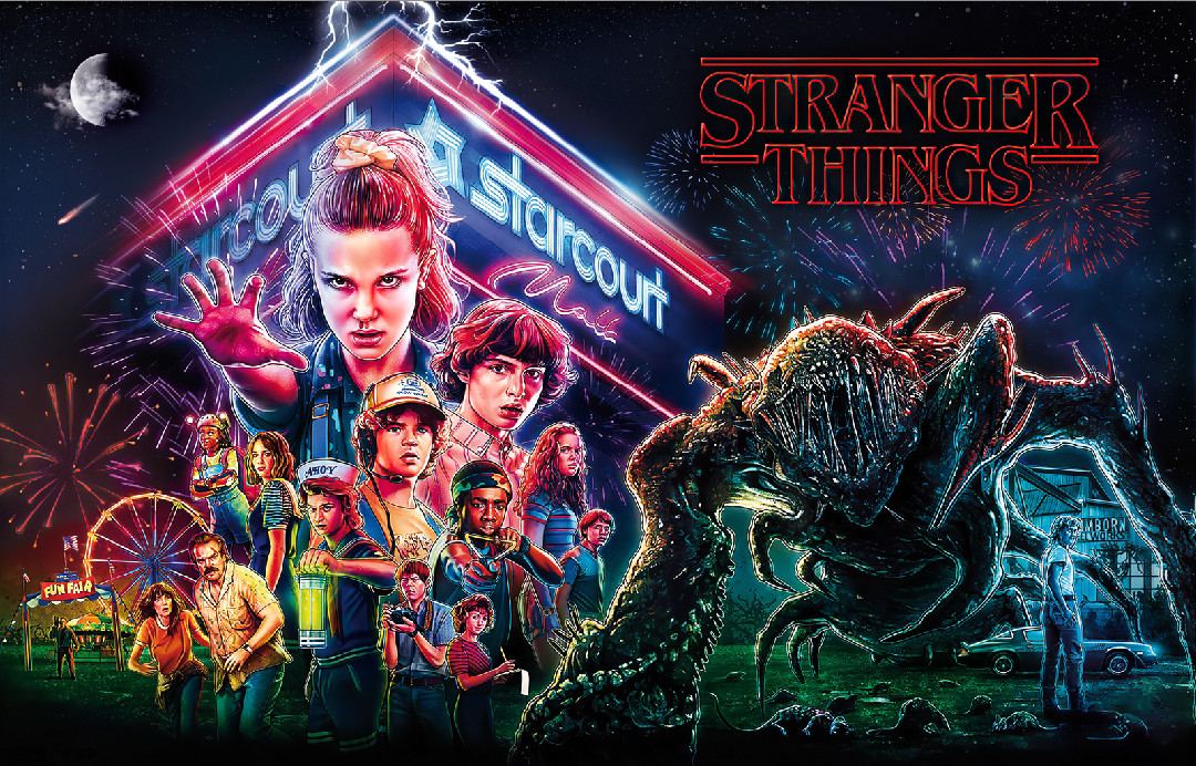 Stern Stranger Things Pinball Machine Custom Translite