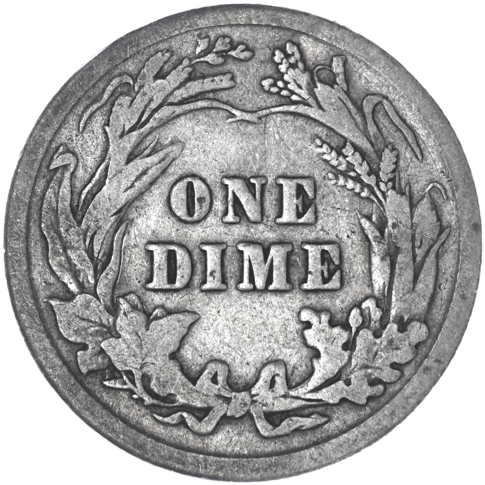 1913 (P) Barber Dime 90% Silver Very Good VG