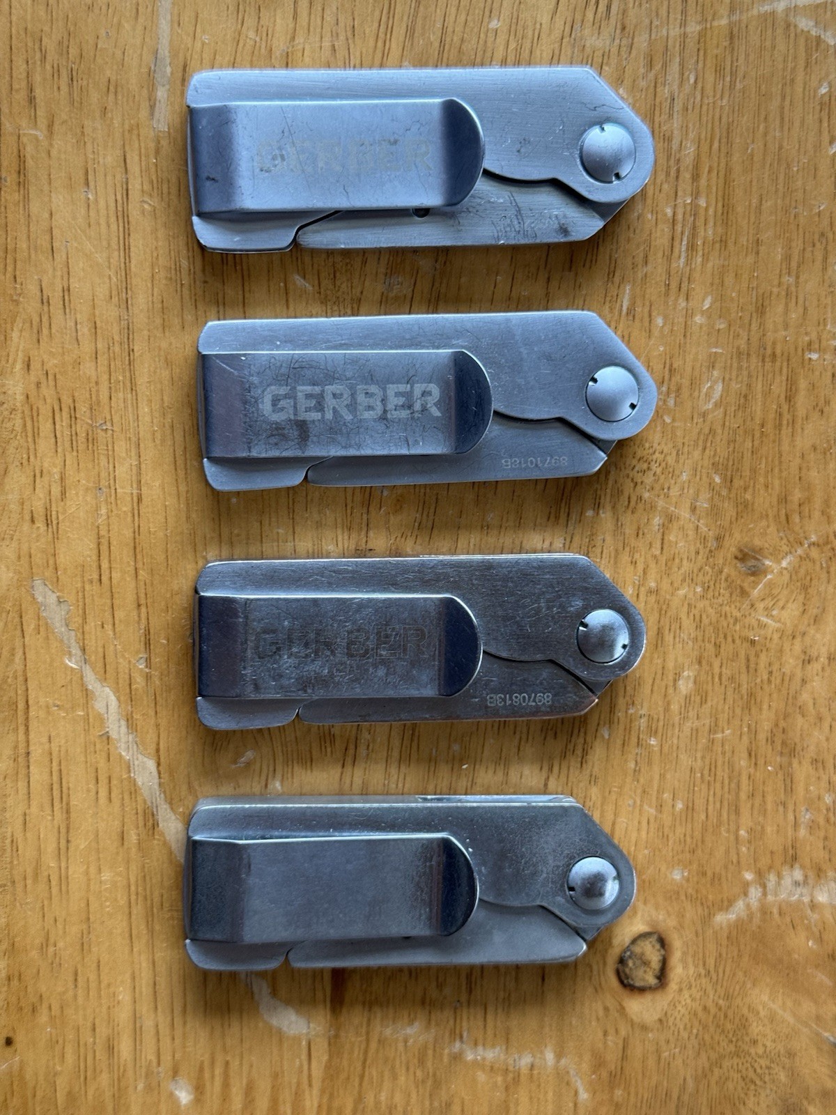 Gerber EAB Utility Knife Liner Lock Plain Edge Replaceable Blade Original Used