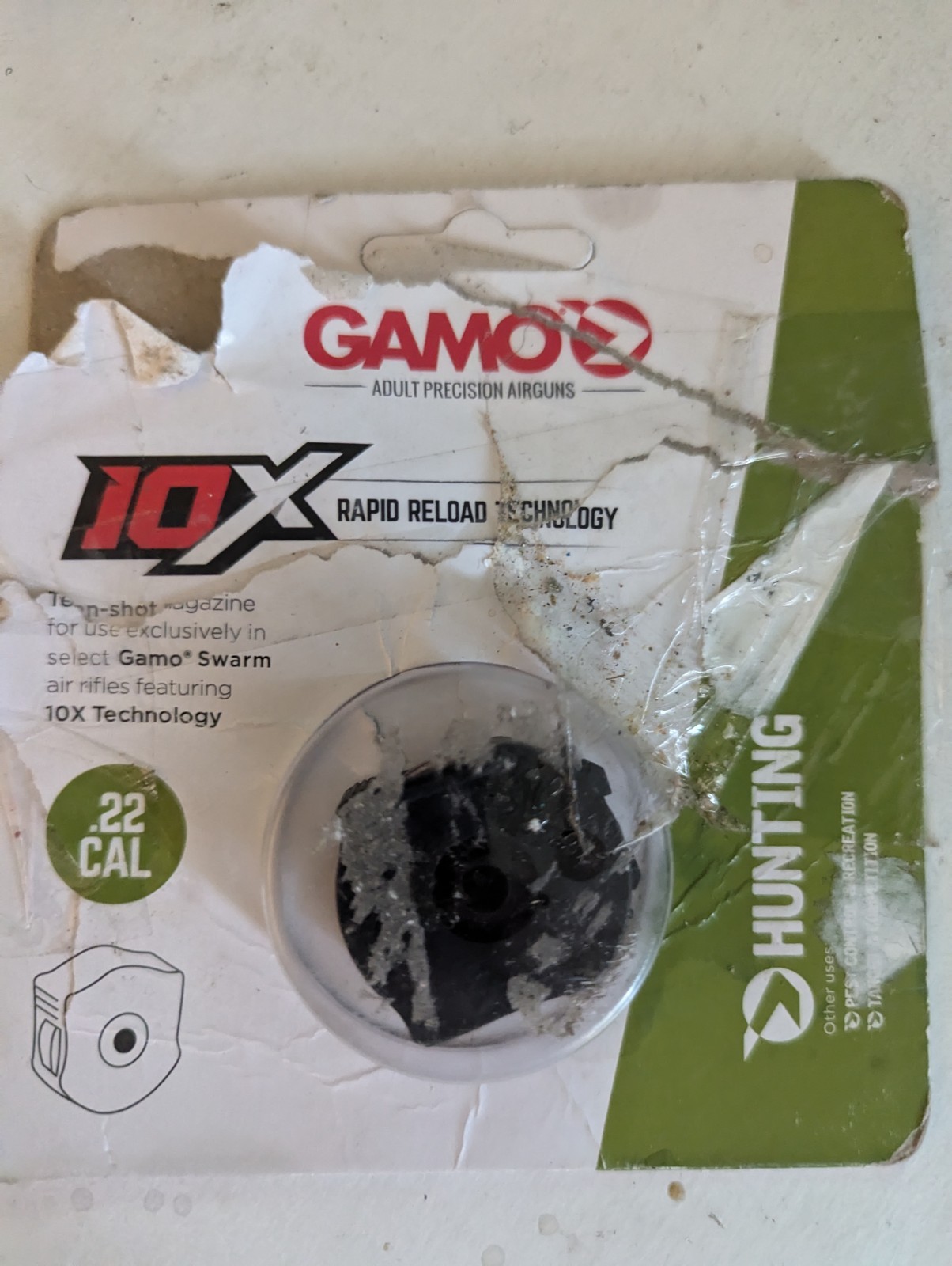 Gamo 621258854 10X GEN1 Quick-Shot Magazine .22 (Swarm Fusion, Maxxim, Magnum)