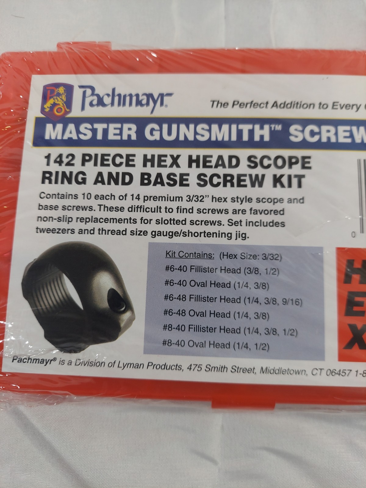 Pachmayr 142 piece Hex Scope Ring & Base Screws Master Gunsmith Kit, 03058