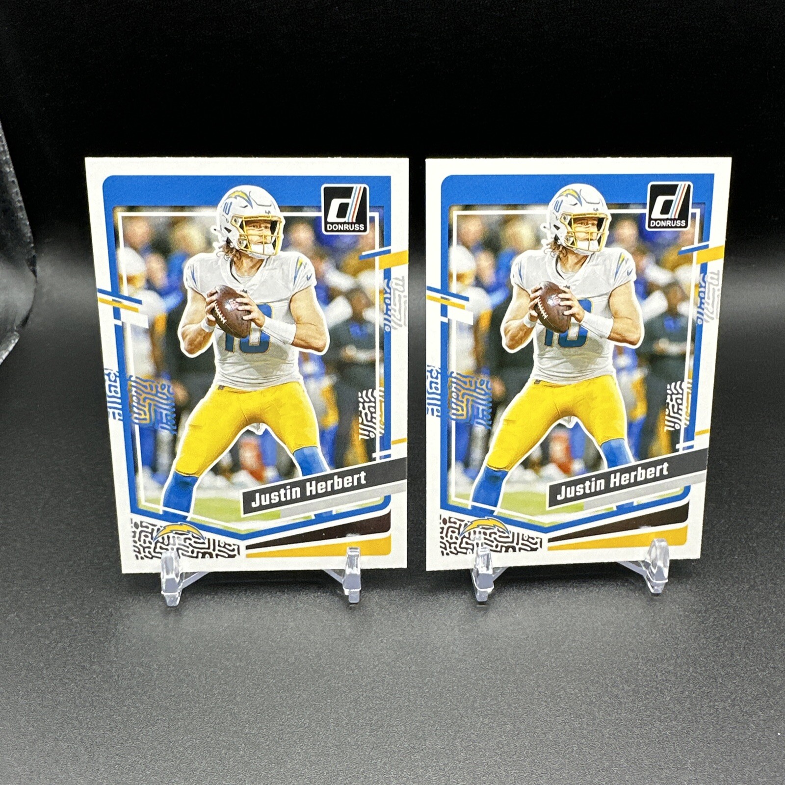 2023 Donruss #158 Justin Herbert Los Angeles Chargers Football Base Lot Of 2