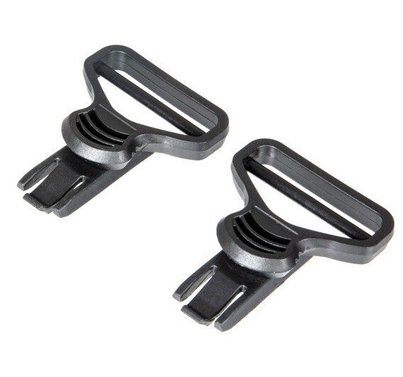 1.5” (38mm) Black Helmet Rail System Goggle Swivel Clips ARC OEM Fast Shipping