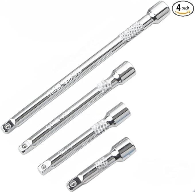 4pcs 1/4" Socket Extension Set, Drive Socket Quarter Inch Wrench Ratchet Ex