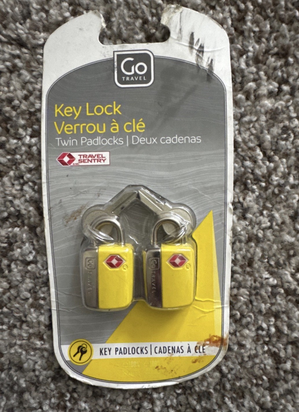 Flip Lok FlipLok High Security Inward Swing Door Lock, Silver - Brand New Yellow