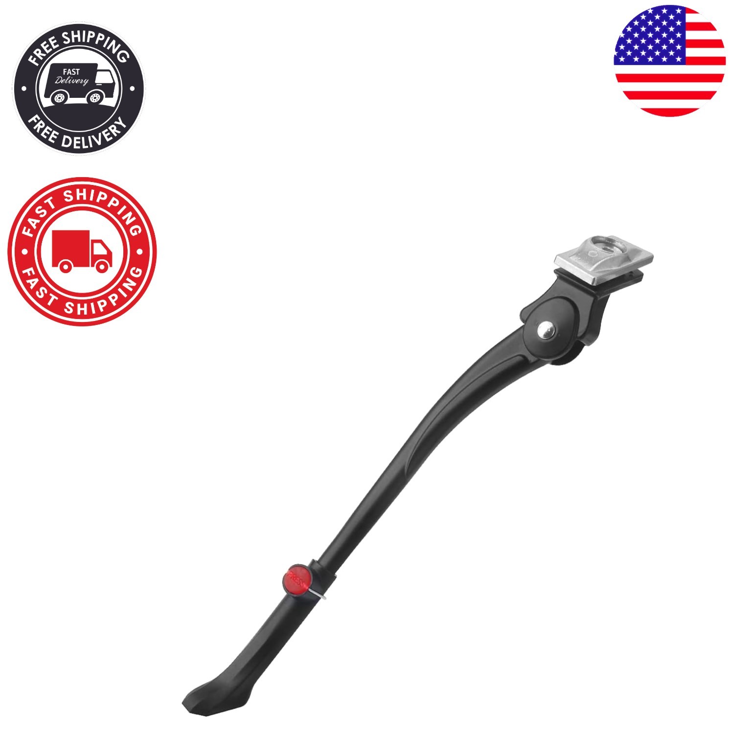 Lightweight Adjustable Bicycle Kickstand for 26”-29” Bikes - Fast Installation