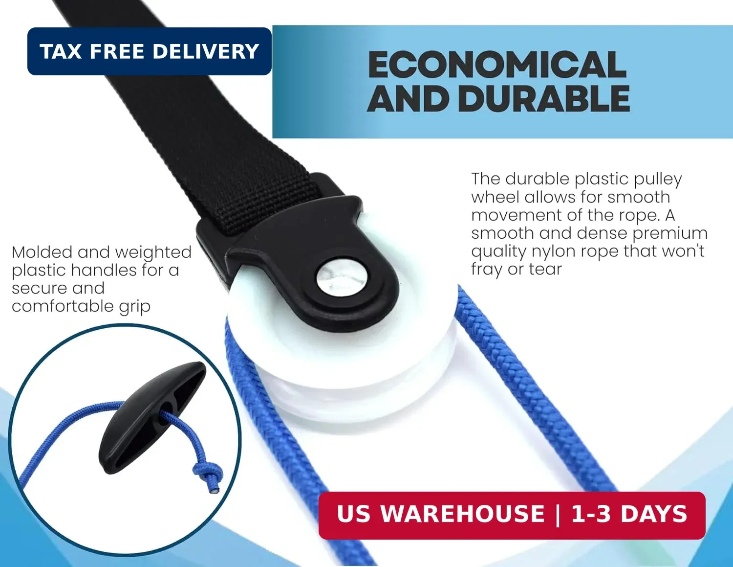 LiftAid Shoulder Pulley for Physical Therapy with Exercise Guide - Improves Shou