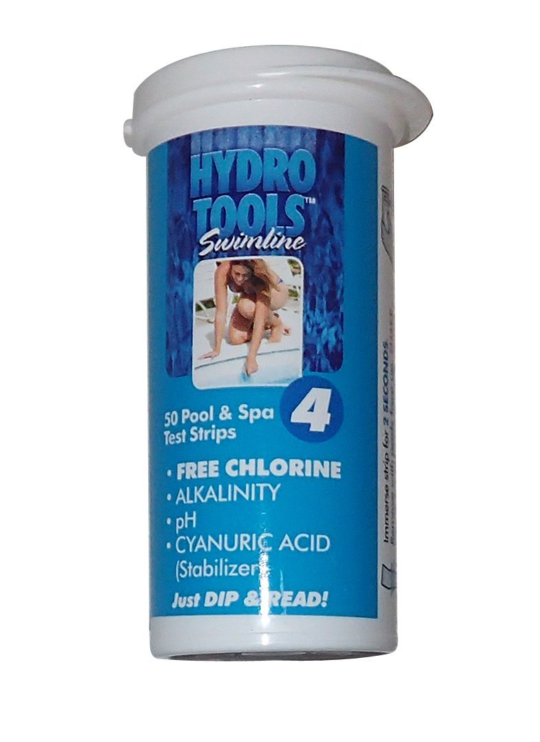 HydroTools Swimline Pool and Spa Test Strips Free Chlorine Alkaline pH 8494