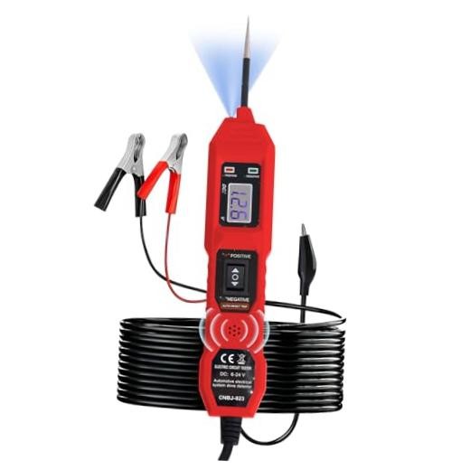 Power Circuit Probe Tester, 6V-24V DC Automotive Car Electric Fuse & Red