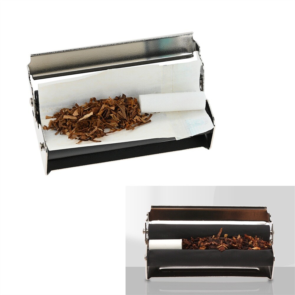 New 70mm Cigarette Roller with Lid Cigarette Maker Roller Machine Smoker Needs