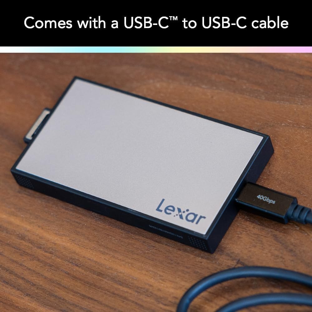 Lexar Workflow CFexpress Type A 4.0 Card Reader Up to 40Gbps USB-C