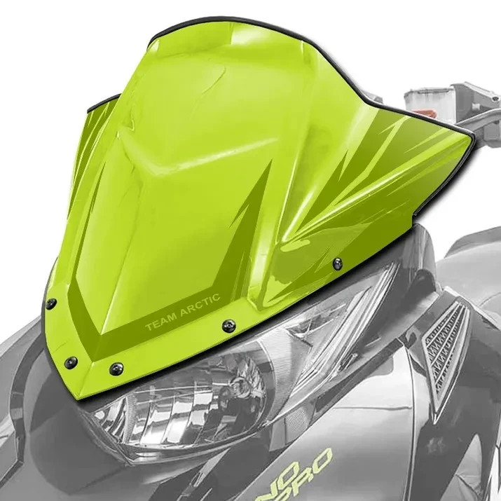 OEM Arctic Cat Snowmobile Mid Performance Windshield Hyper Green 8639-220