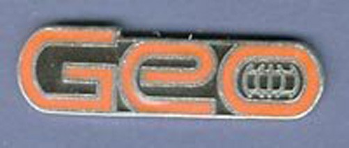 Vintage Chevy Geo Metro Prizm hat pin lapel pin tie tac badge Red - Enamel - 1"