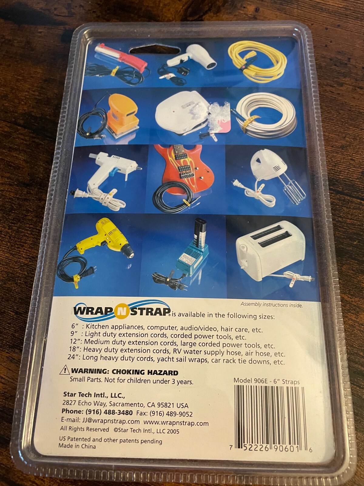 NEW IN PACKAGE Wrap N Strap 6" straps 906E