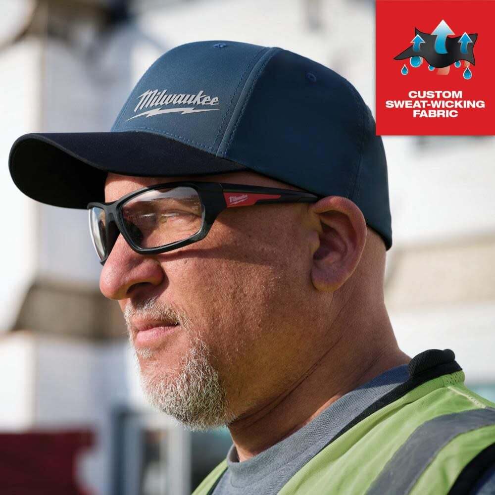 Milwaukee Workskin Performance Fitted Hat Blue L/xl