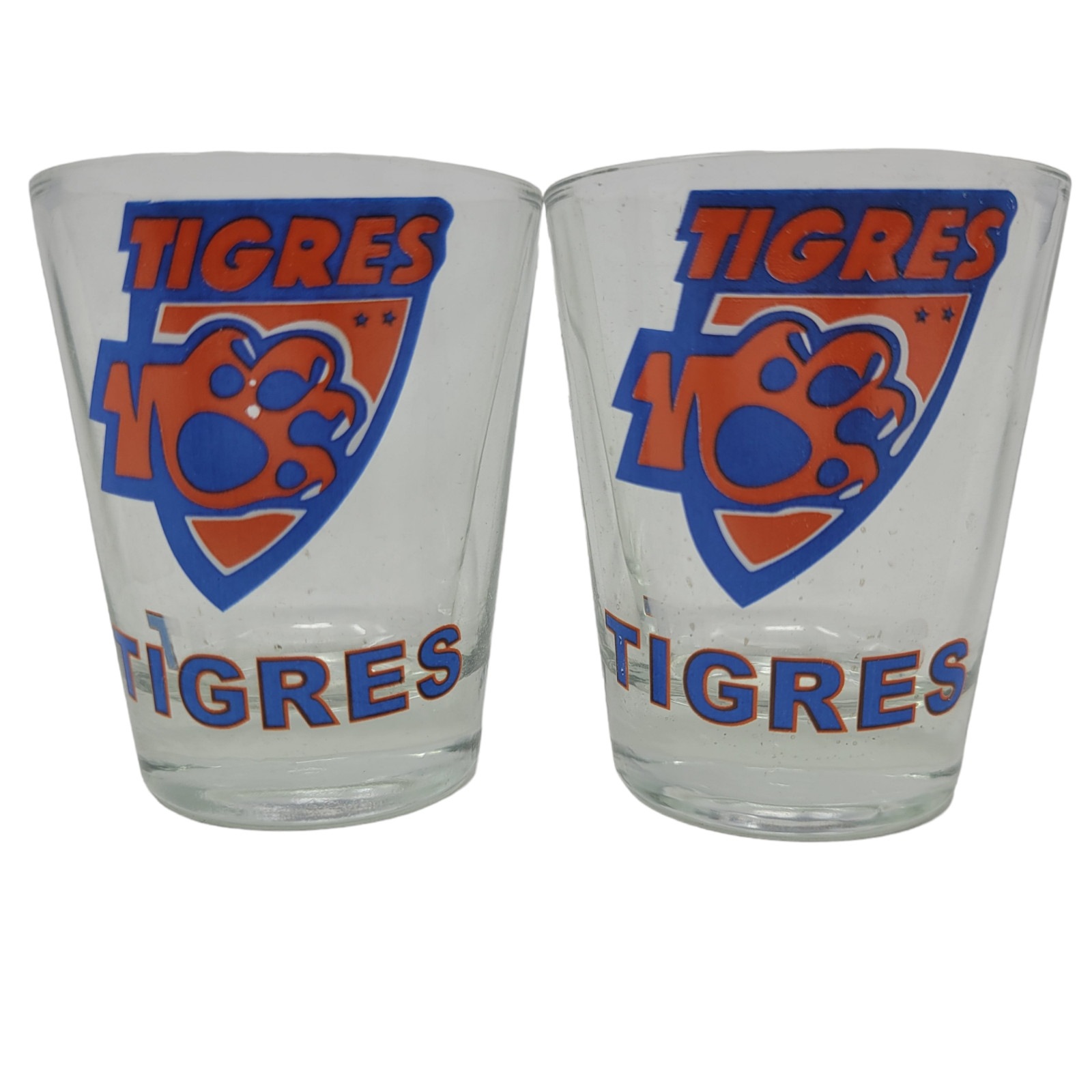 Tigres UANL Mexican Futbol Football soccer Team Shot Glasses Set of 2 New