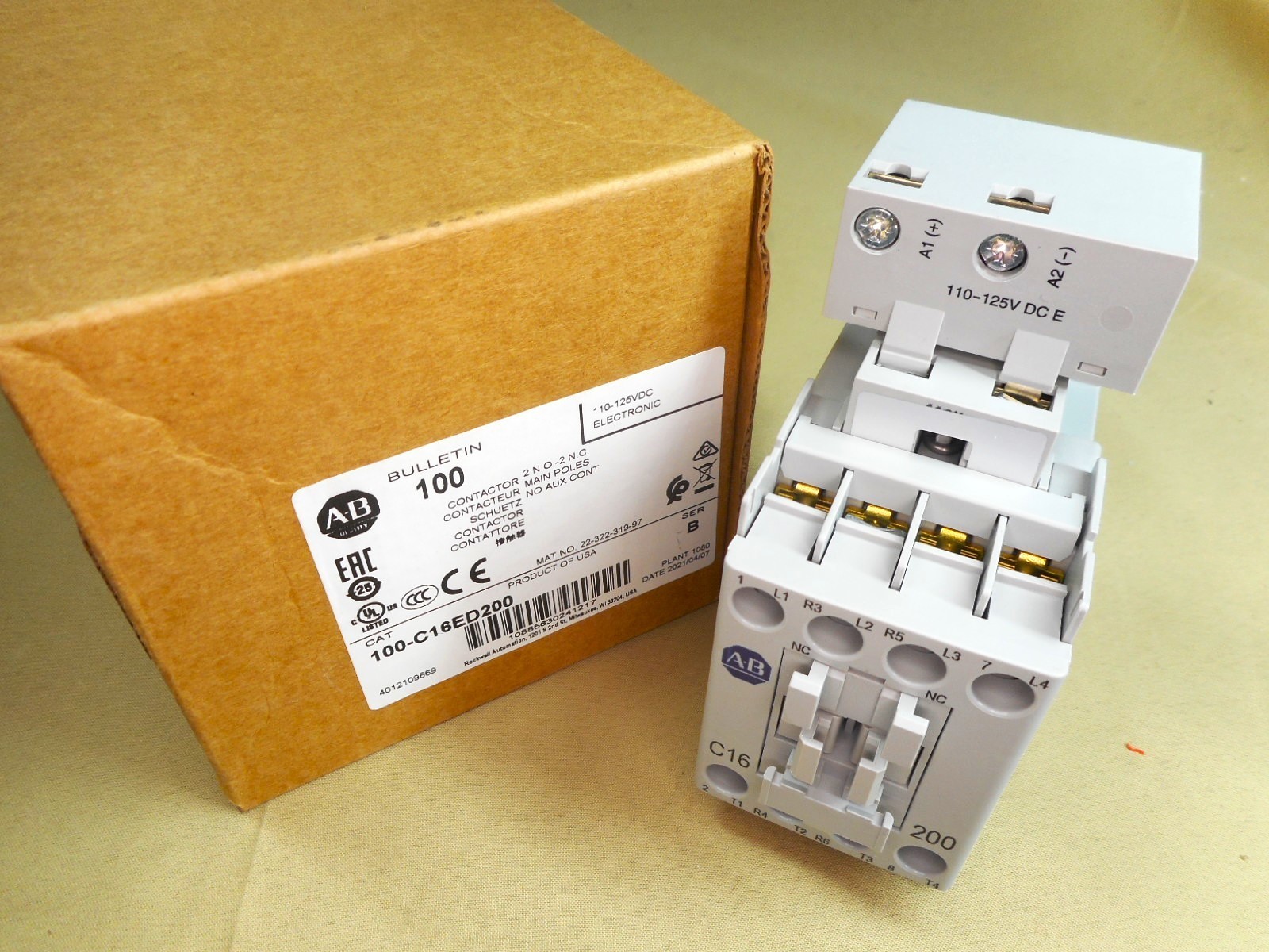 Allen Bradley 100-C16ED200 contactor (NIB)