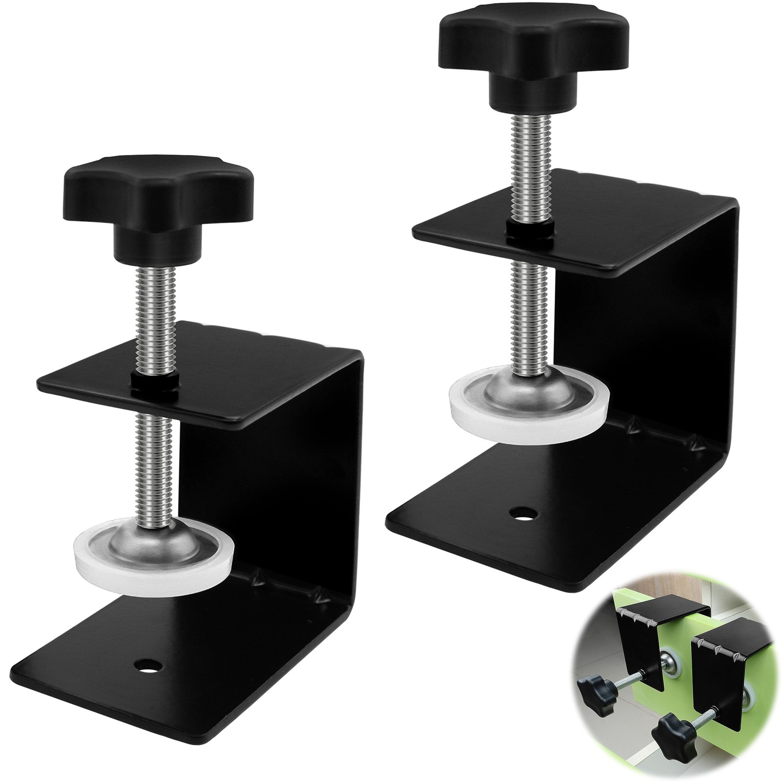 2-Pack Large Drawer Installation Clamps - 3mm Thicker Cabinet Hardware Jig, U...