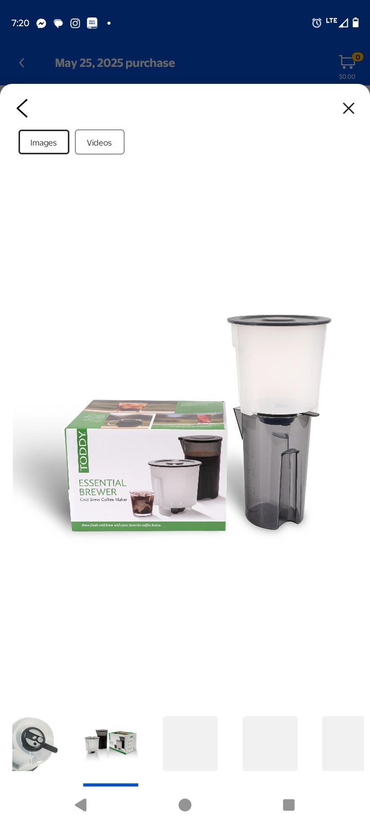 Toddy Essential Brewer Cold Brew Coffee Tea Maker with Pitcher & Filter Bags NEW