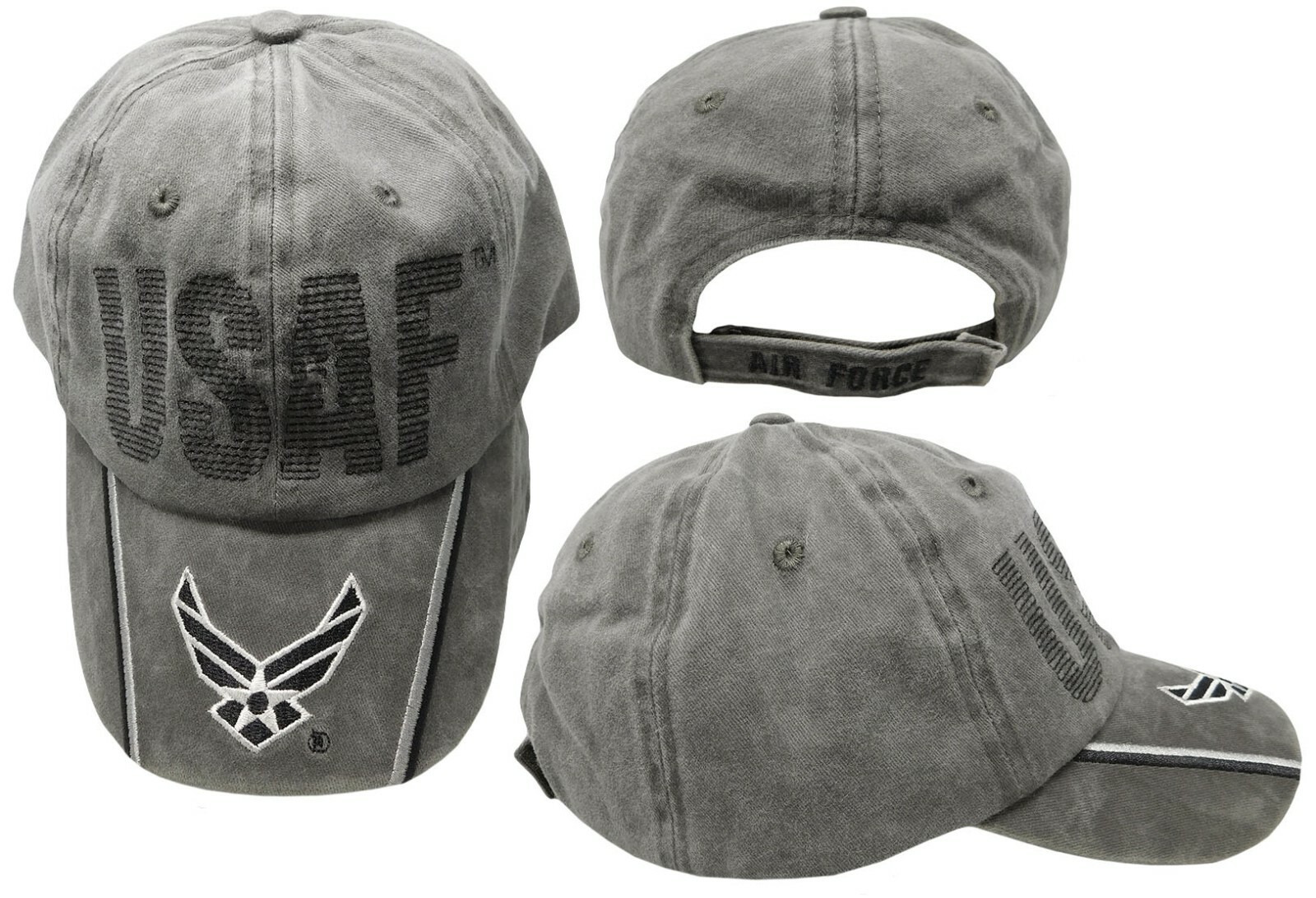 U.S. Air Force Insinga Hat - USAF Washed OD Green Baseball Cap