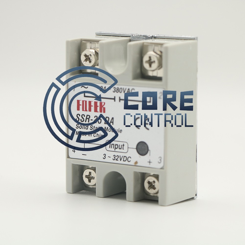2PCS New SSR-25 DASingle Phase DC Control Solid State Relay FOTEH
