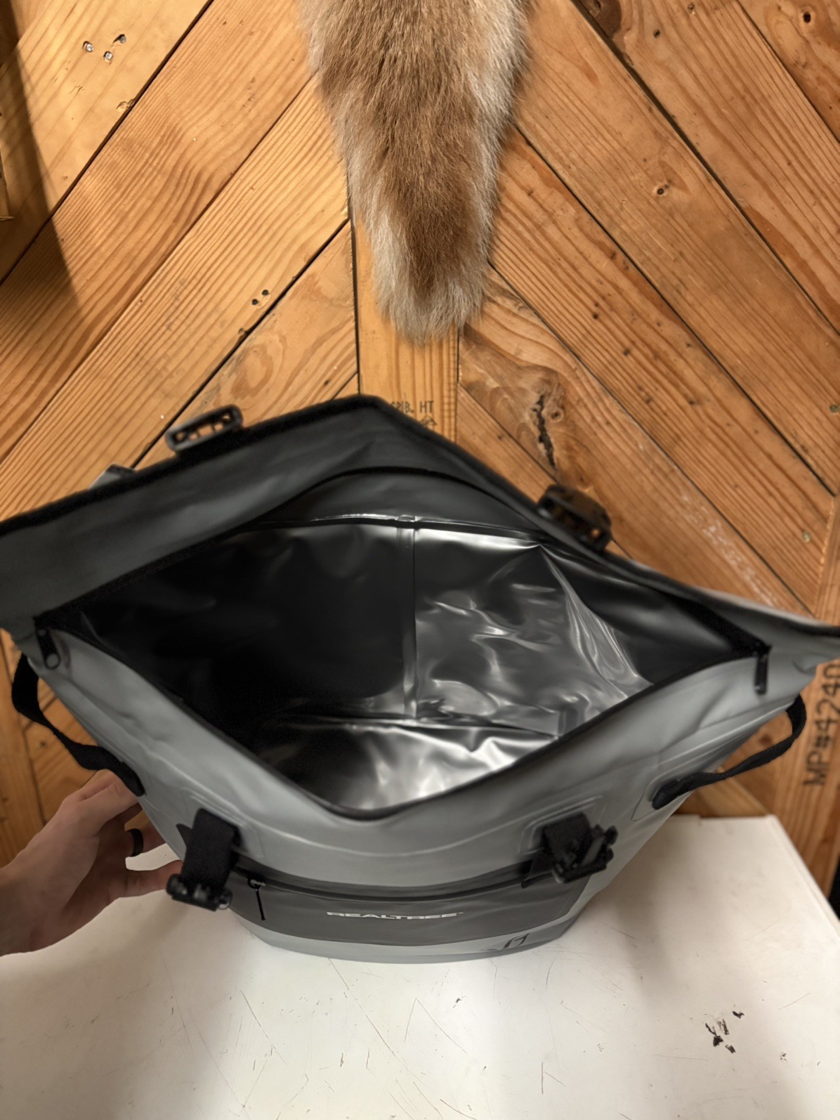 Real tree Trail Blazer Insulated Cooling Bag Grey
