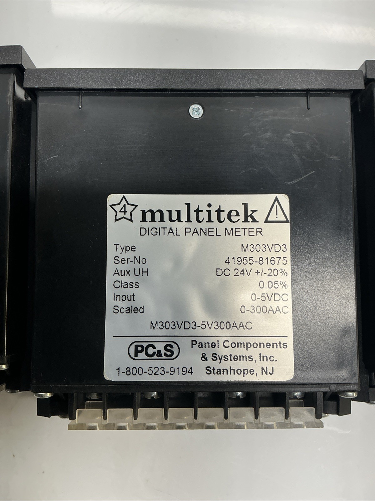 Multitek M303VD3-5V300AAC Digital Panel Meter Lot Of 3 AB-337
