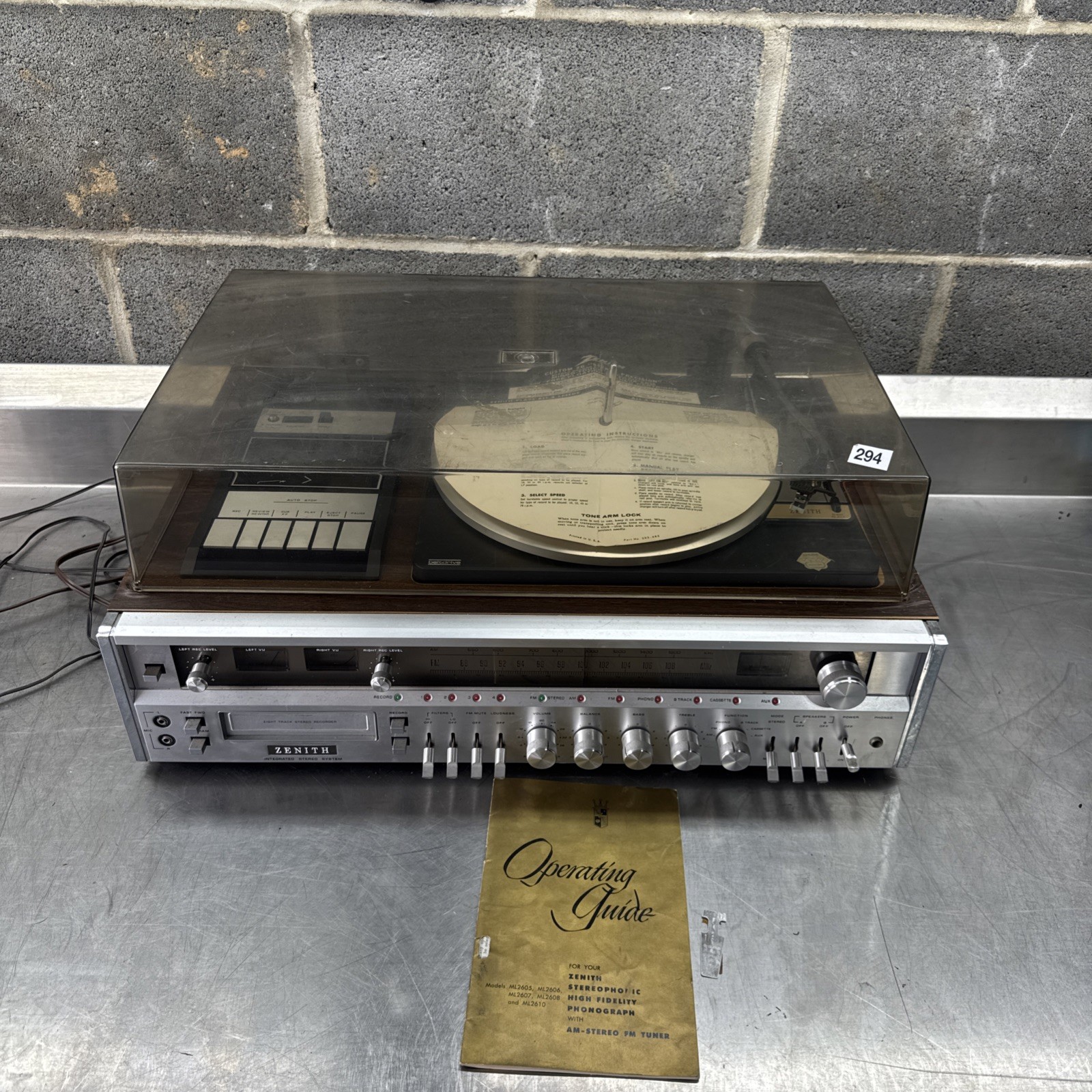 Nice Vintage Zenith IS-4081 Stereo Integrated All-in One System