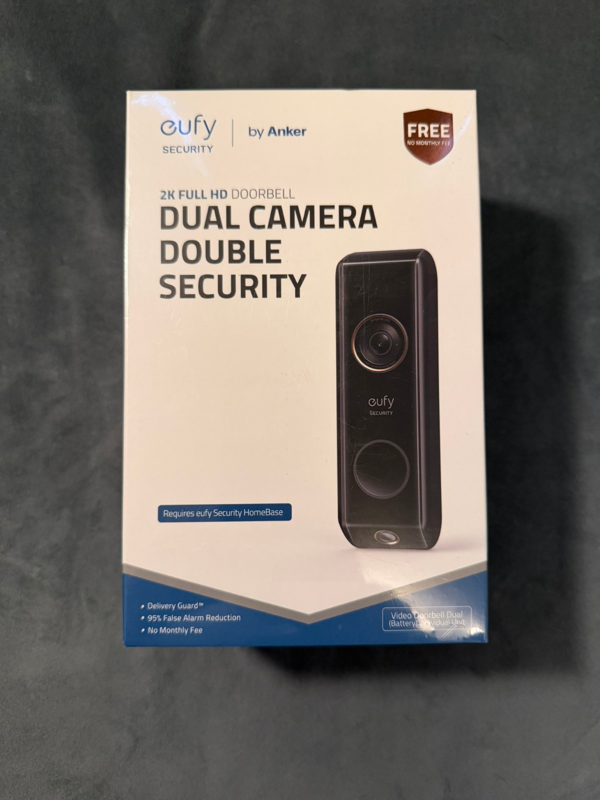 eufy Video Doorbell Dual Camera 2K HD Battery-Powered Dual Motion Detection