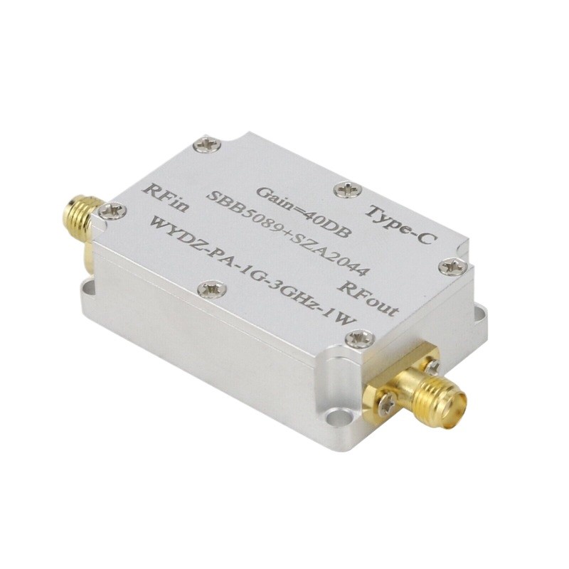 SBB5089+SZA2044 Microwave RF Power Amplifier 1G-3GHz 40DB WYDZ-PA-1G-3GHz-1W