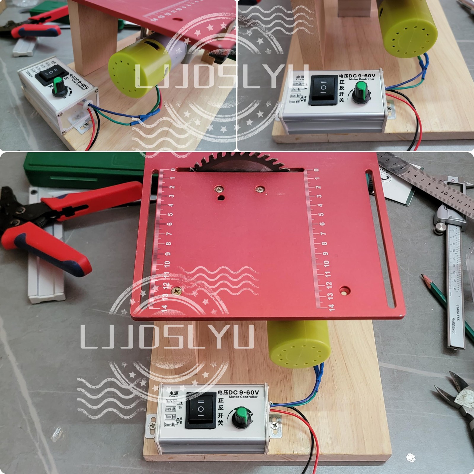 DC Speed Regulator Controller 9-60v 12v 24v for Electric Motor Drill Speed Re...