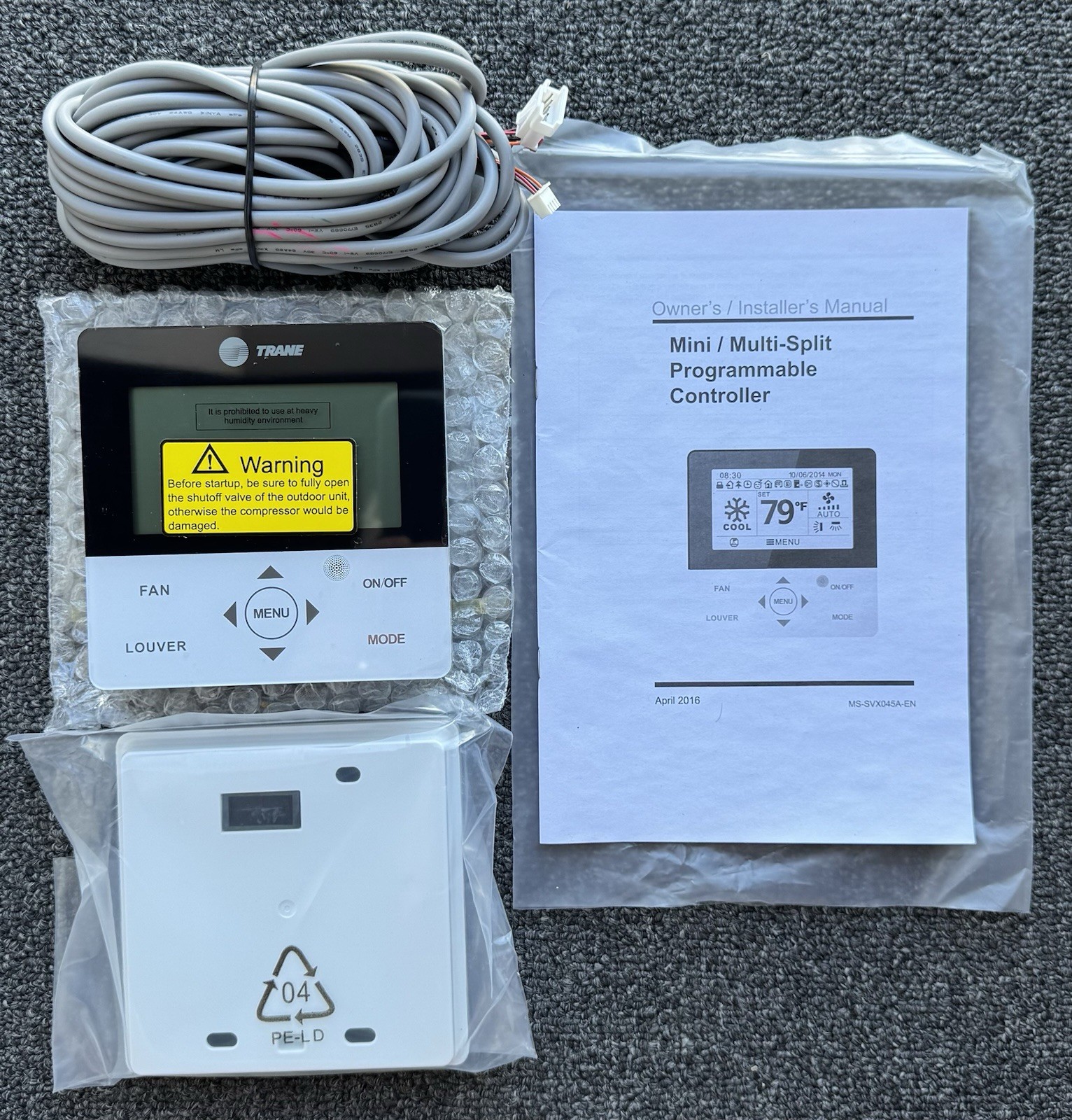 TRANE TREPROG1AHANDAA D4K351CJ MINI MULTI-SPLIT PROGRAMMABLE WIRED CONTROLLER