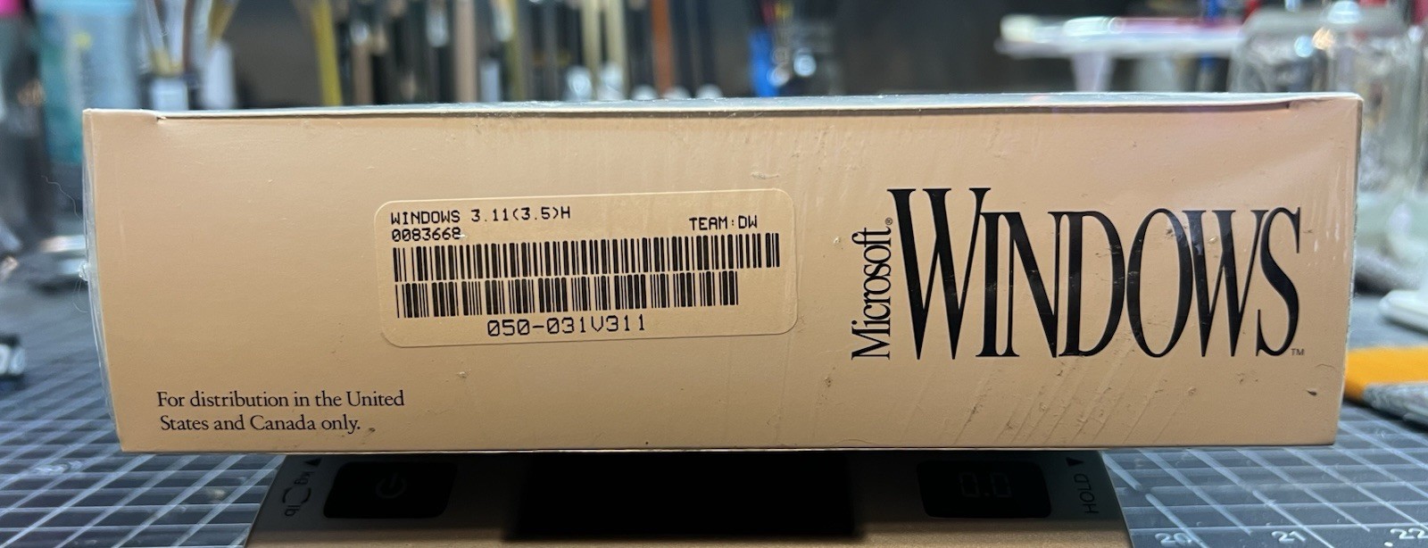 NIB Microsoft Windows 3.1 (3.11) Retail Box Floppy 3.5" Sealed NEW