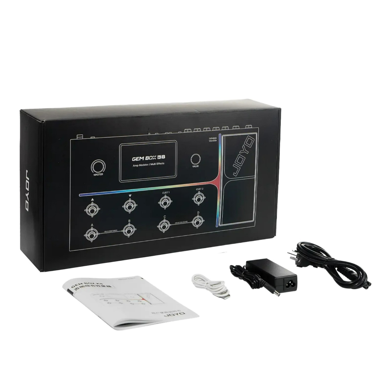 Joyo GEMBOXK8 Guitar Amp Modeller Multi-Effects Processor w/ Built-In Audio