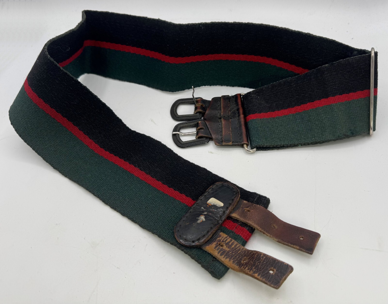 WW2 era Royal Gurkha Rifles Regiment British Army Double Strap Stable Belt RARE