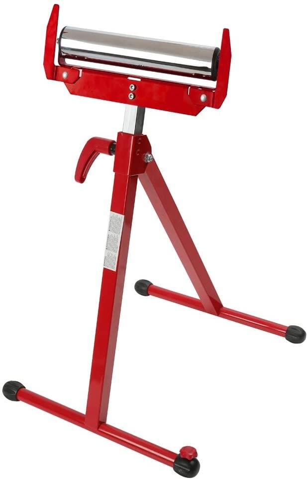 WORKPRO Heavy Duty Folding Roller Stand Height Adjustable 250LB Load Capacity US